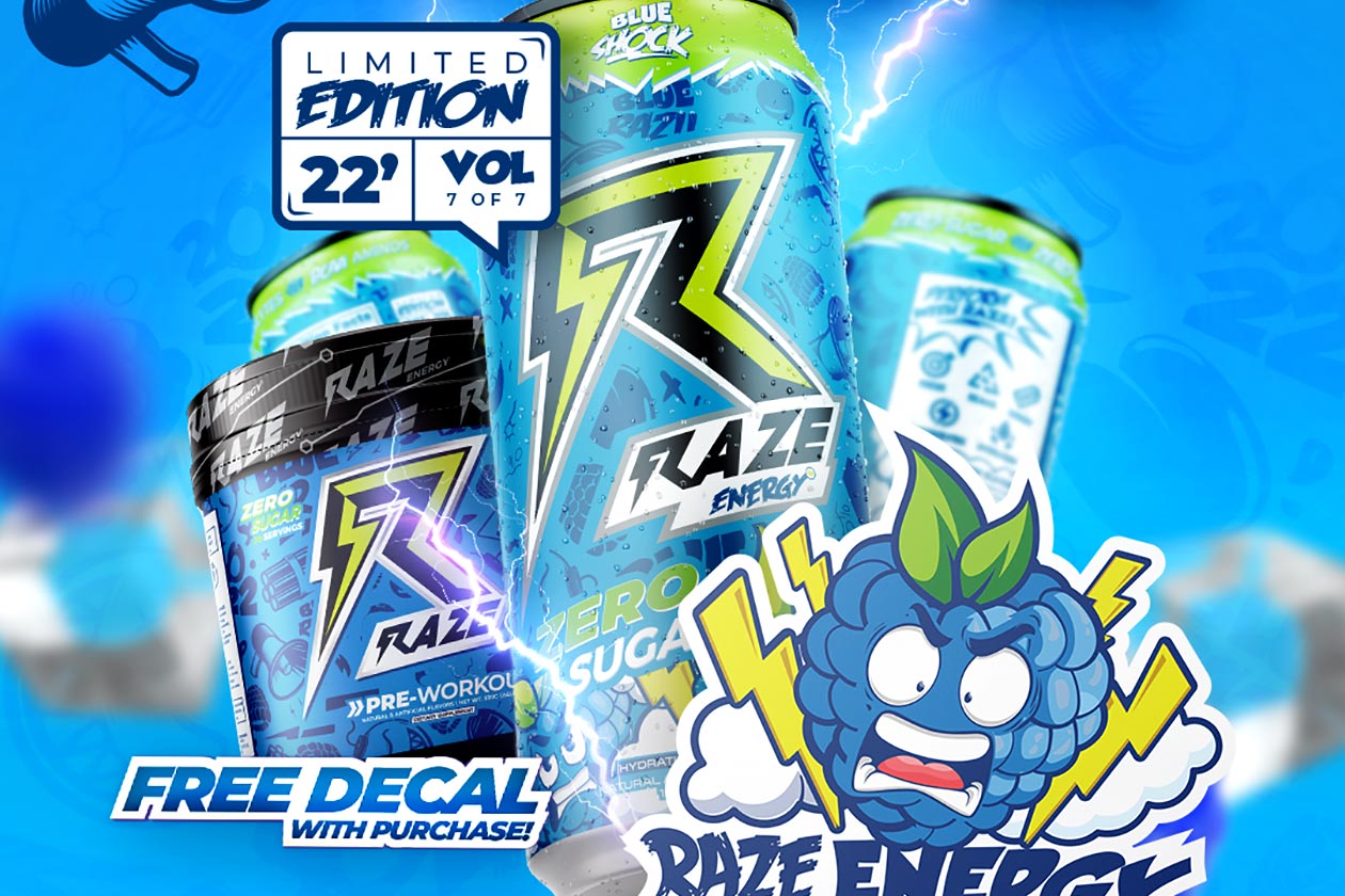 Blue Shock Raze Energy Drink