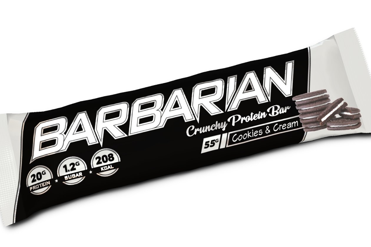 Cookies And Cream Barbarian Protein Bar
