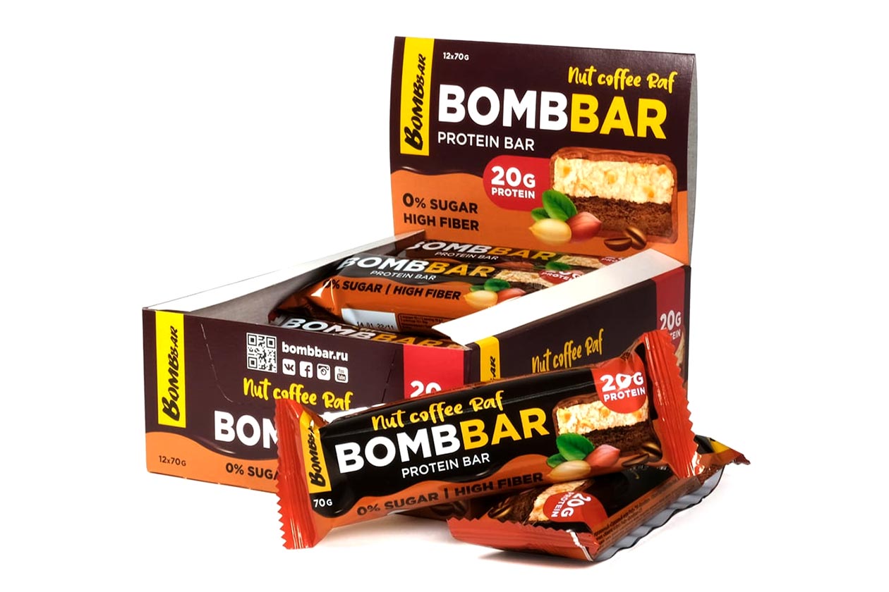 Nut Coffee Raf Bombbar Protein Bar