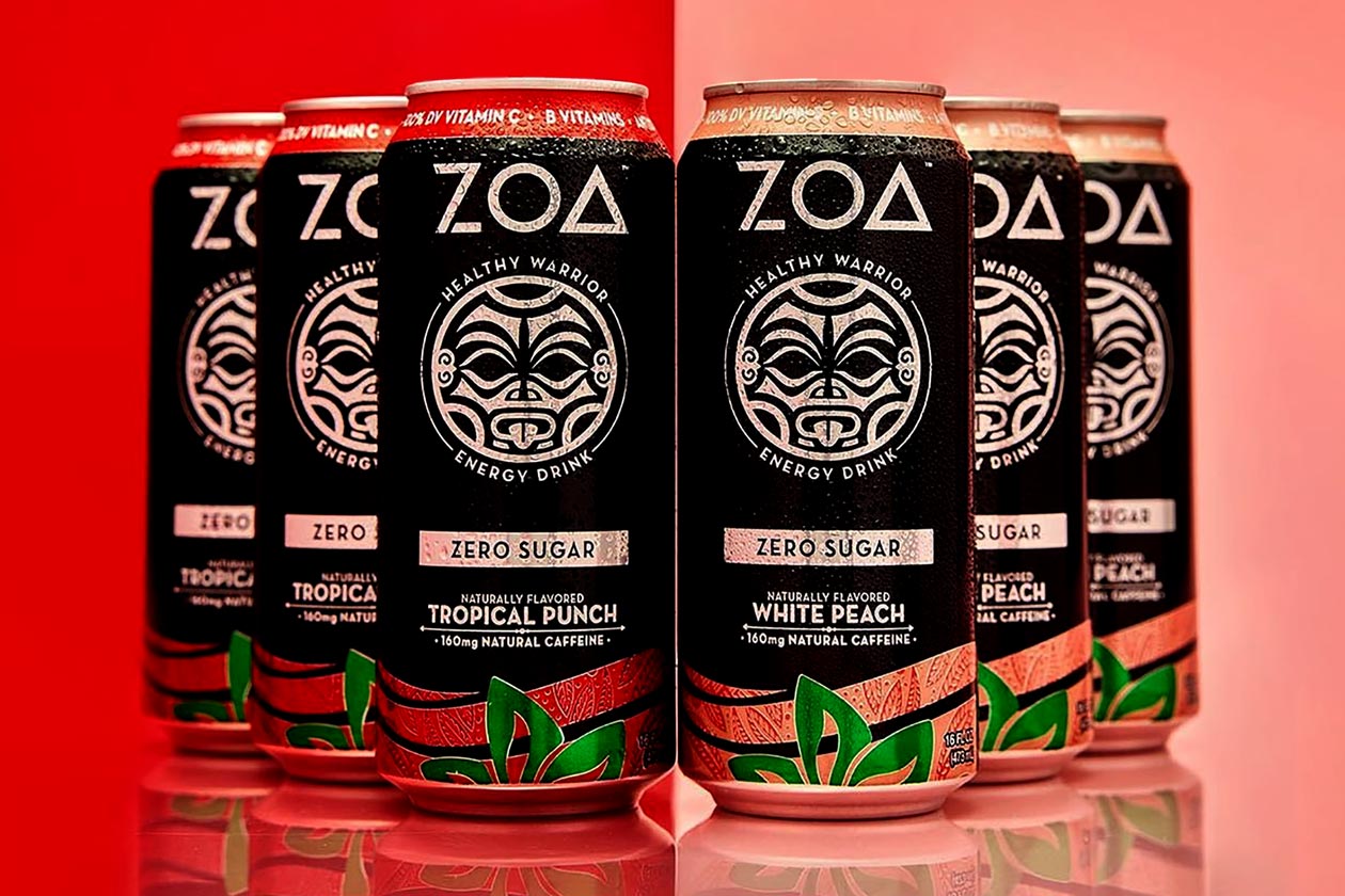 Tropical Punch White Peach Zoa Energy Drink
