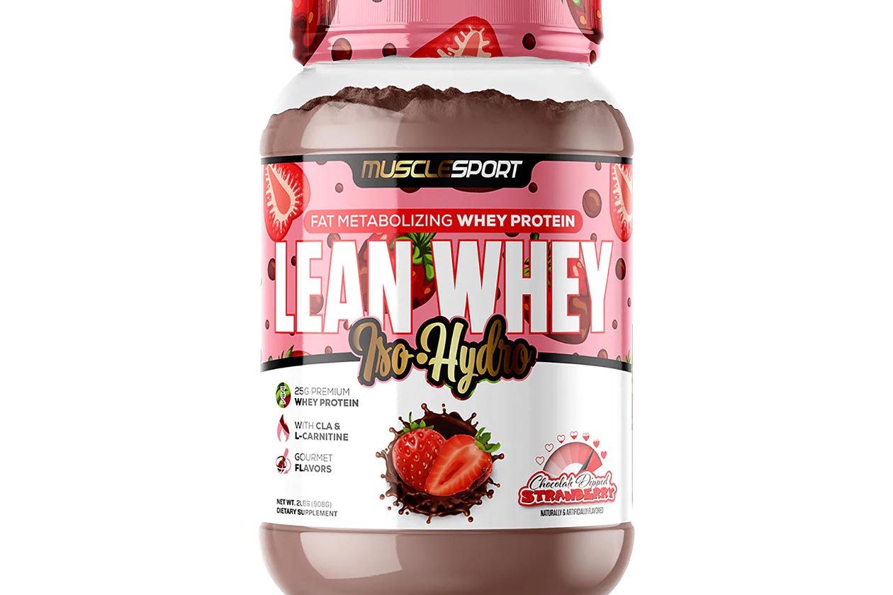 Muscle Sport Chocolate Dipped Strawberry Lean Whey