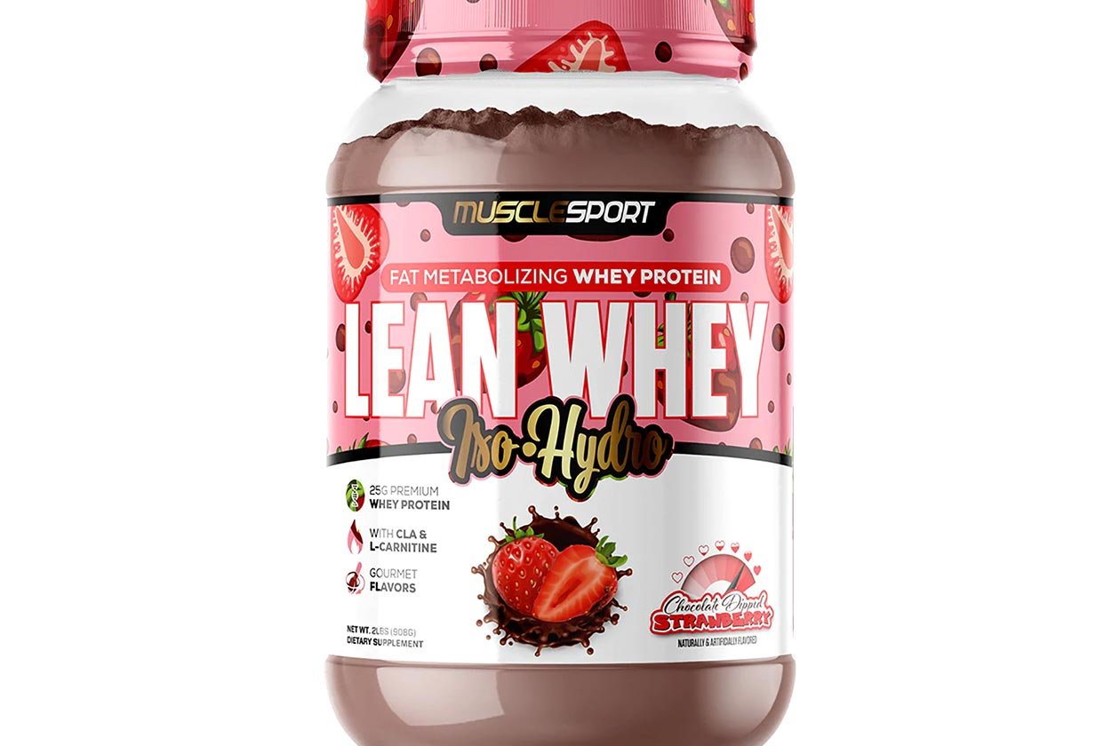 Muscle Sport Chocolate Dipped Strawberry Lean Whey