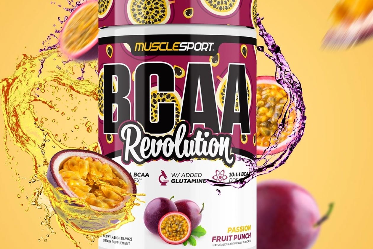 Muscle Sport Passion Fruit Punch Bcaa Revolution