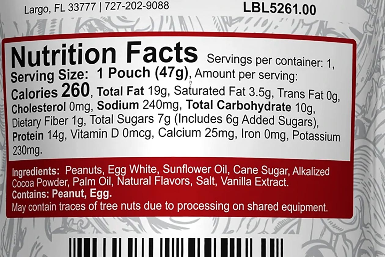 5 Percent Nutrition Snack Time Label