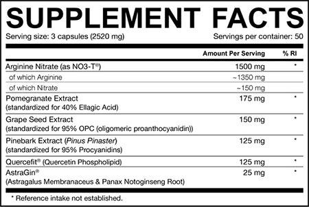 Dedicated Nutrition Vaso Grow Label