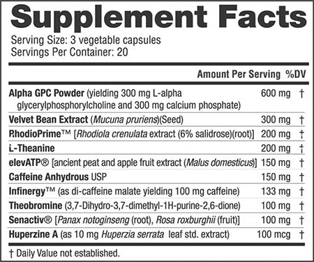 Endurelite Perform Elite Capsules Label