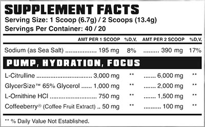 Gymflo Pump Label