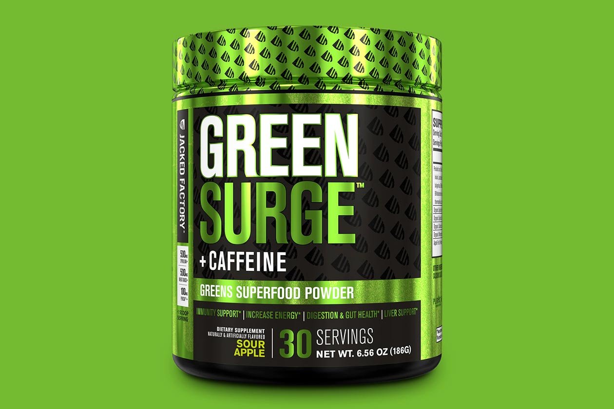 Jacked Factory Green Surge Caffeine
