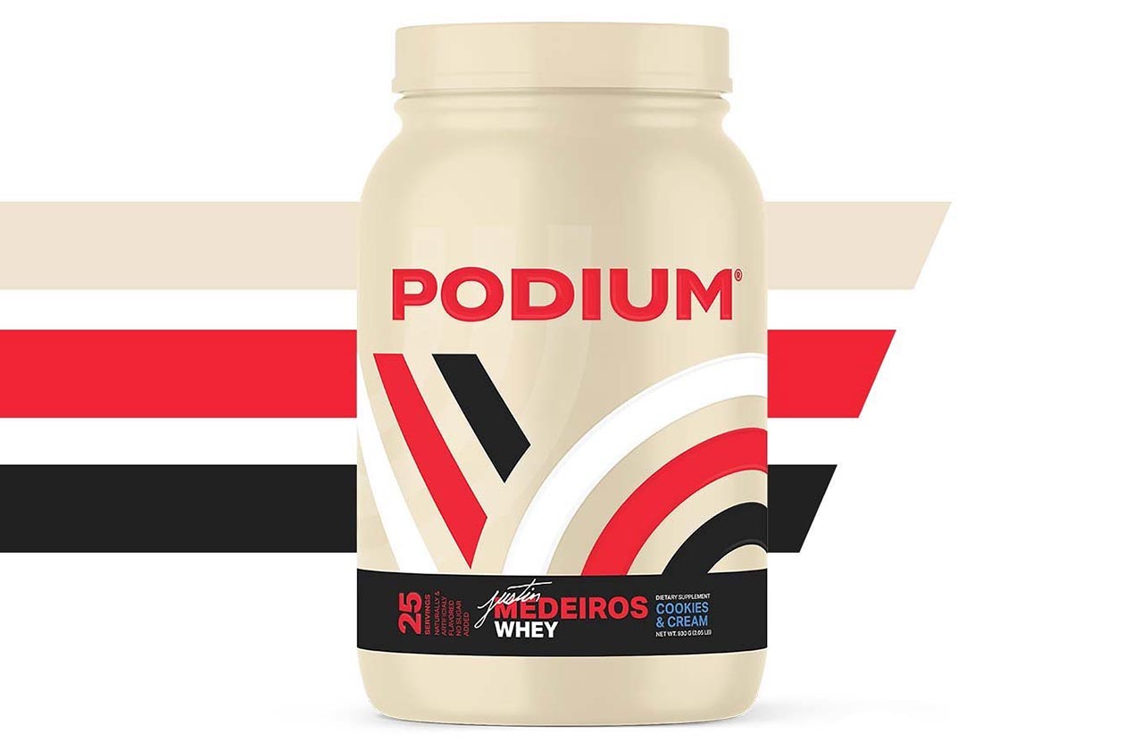 Podium X Justin Medeiros Cookies Cream Whey