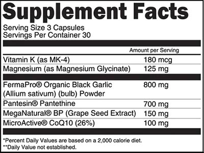 Transparent Labs Cardio Support Label