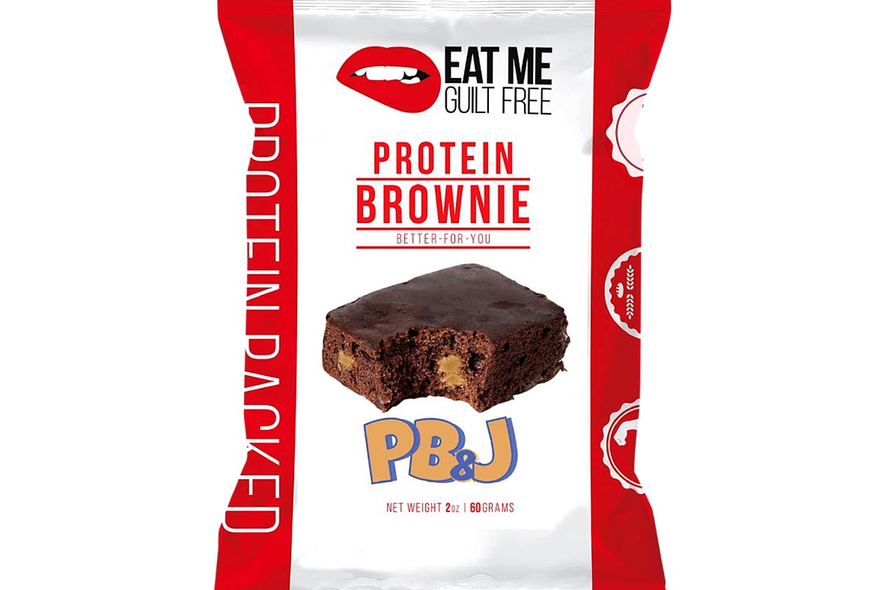 Eat Me Guilt Fre Peanut Butter And Jelly Protein Brownie