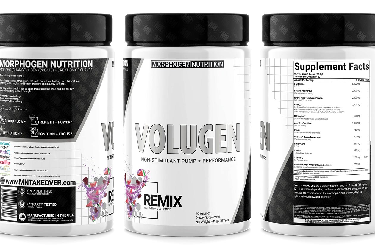 Morphogen Nutrition 2022 Volugen