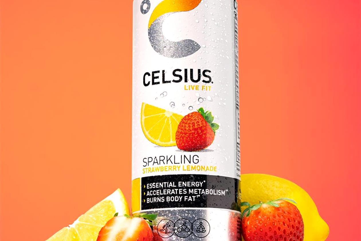 Sparkling Strawberry Lemonade Celsius Energy Drink