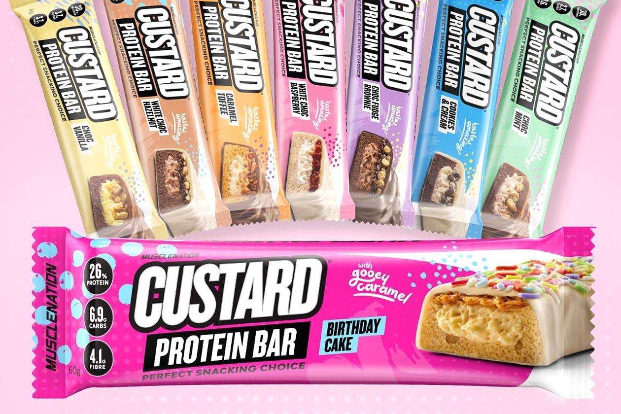 Muscle Nation Custard Protein Bar Value Pack