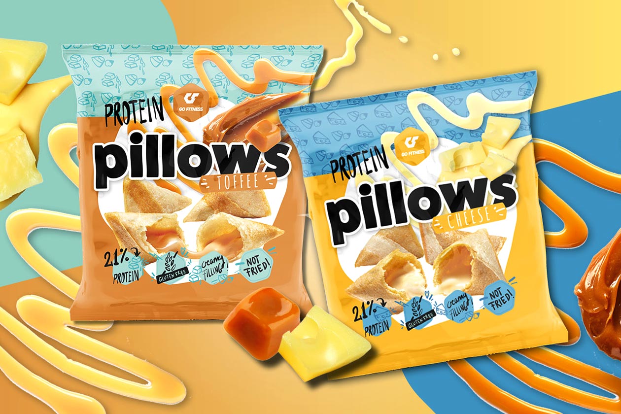 Go Fitness puts cheese, toffee and 11g of protein in its Protein Pillows