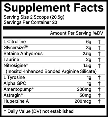 More Formula Juicy Pump Label