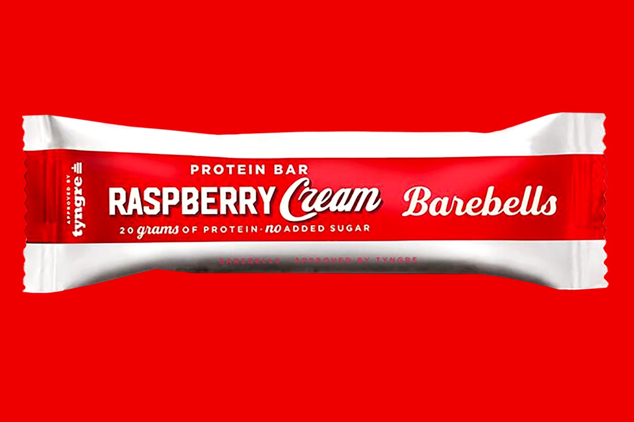 Raspberry Cream Barebells Protein Bar