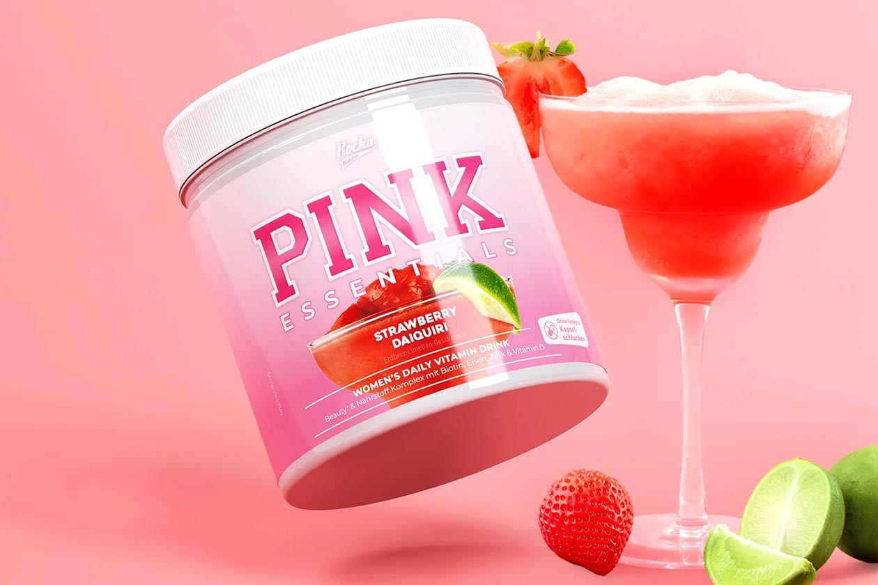 Rocka Nutrition Strawberry Daiquiri Pink Essentials