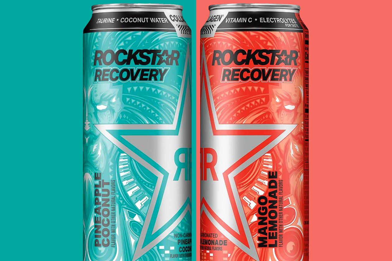  Rockstar Recovery Lemonade Energy Drink, Caffeine and