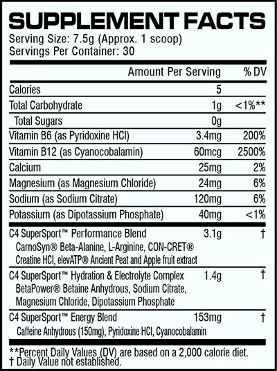 Cellucor C4 Supersport