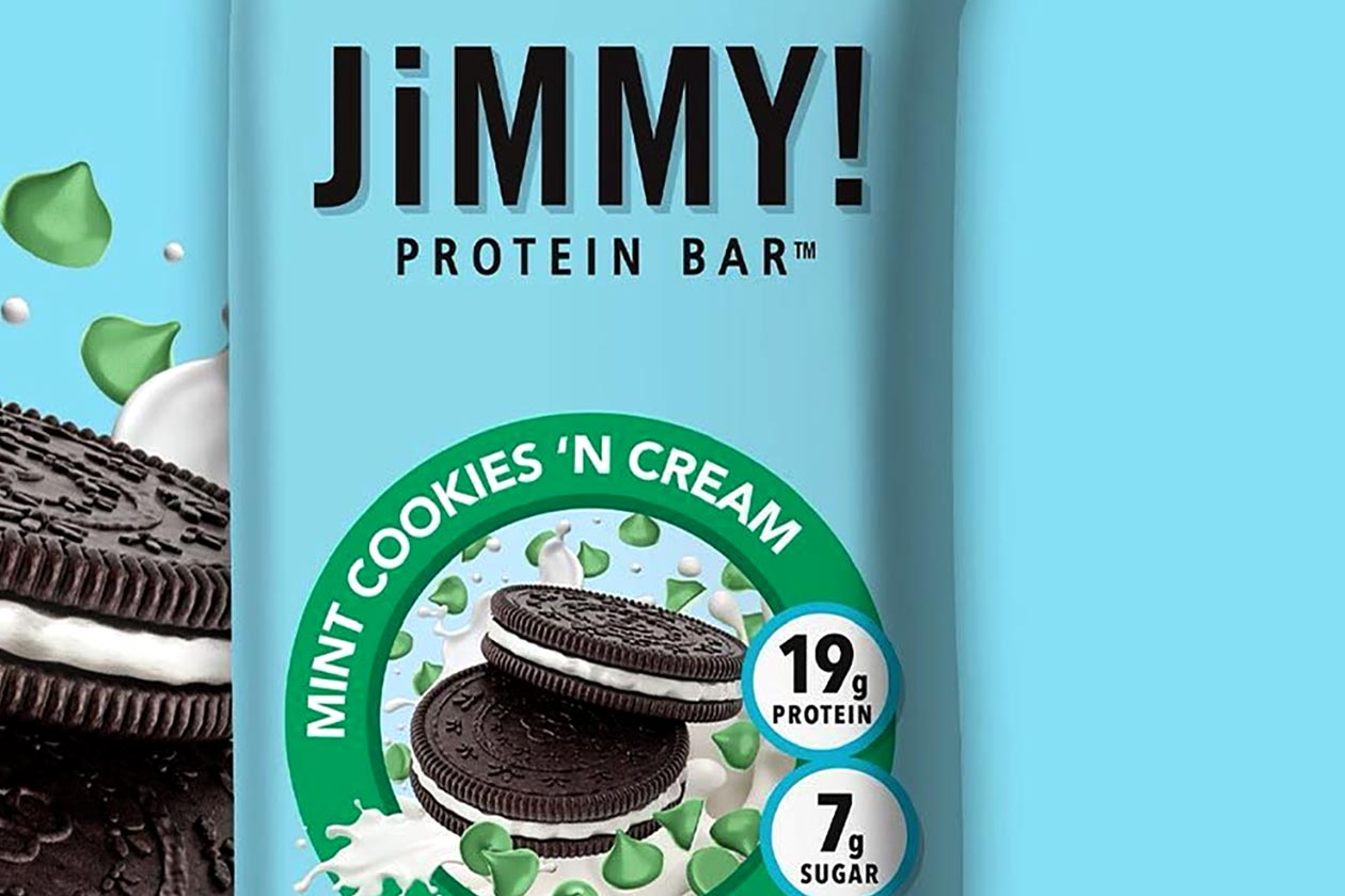 Mint Cookies Cream Jimmy Wake and Focus Protein Bar