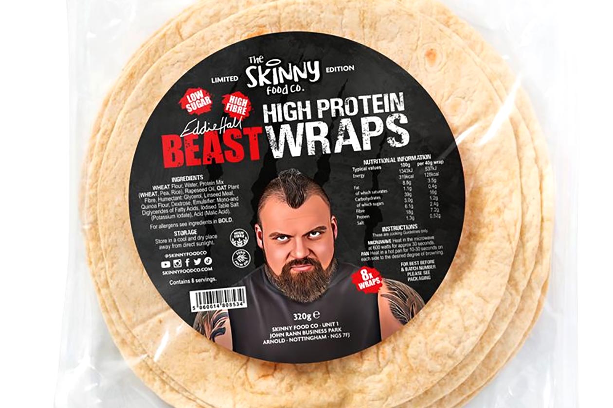 Skinny Food Co Eddie Hall Beast High Protein Wraps