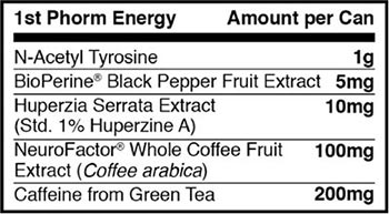 1st Phorm Energy Label