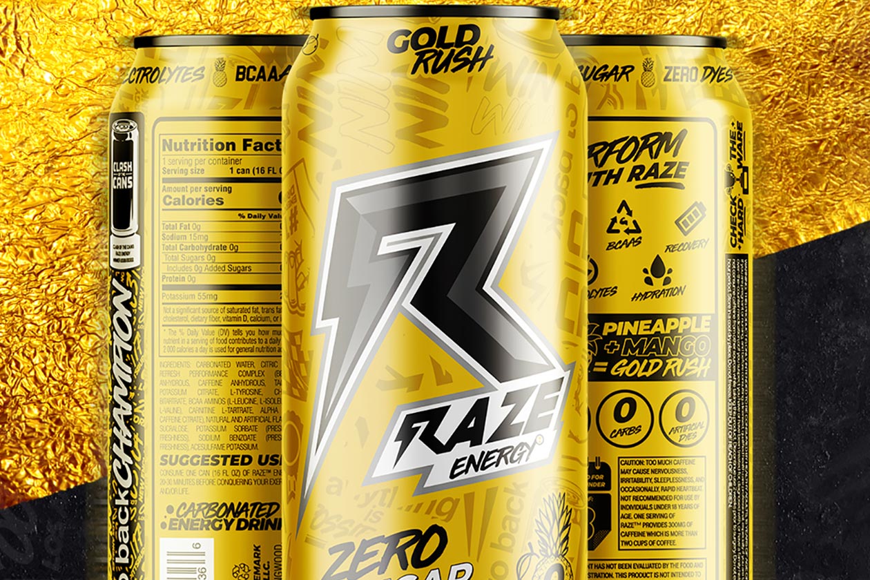 Gold Rush Raze Energy Drink