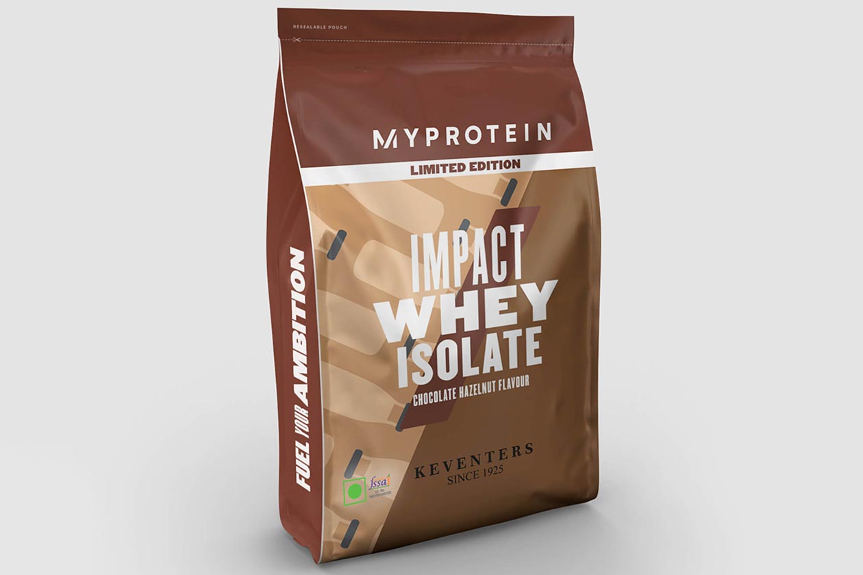 Myprotein X Keventers Chocolate Hazelnut Impact Whey Isolate