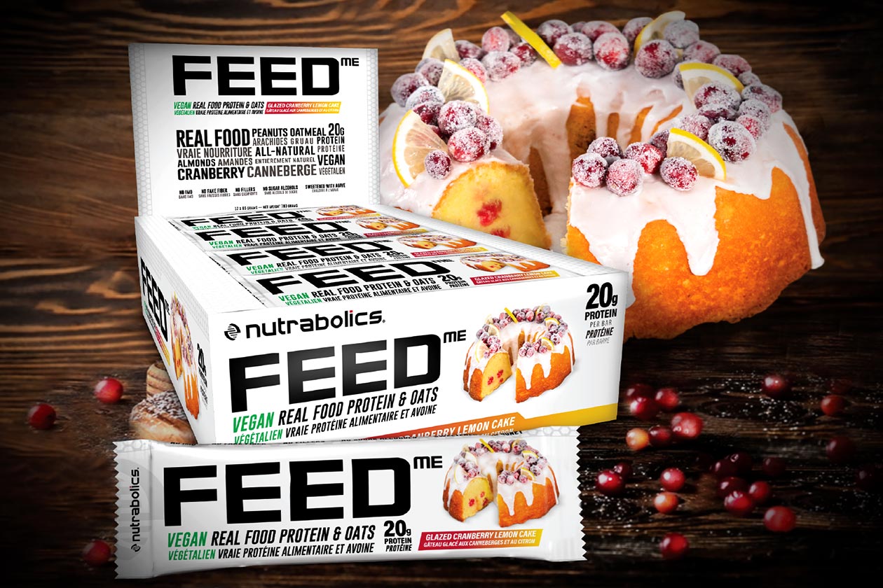 Nutrabolics Glazed Cranberry Lemon Cake Feed Bar