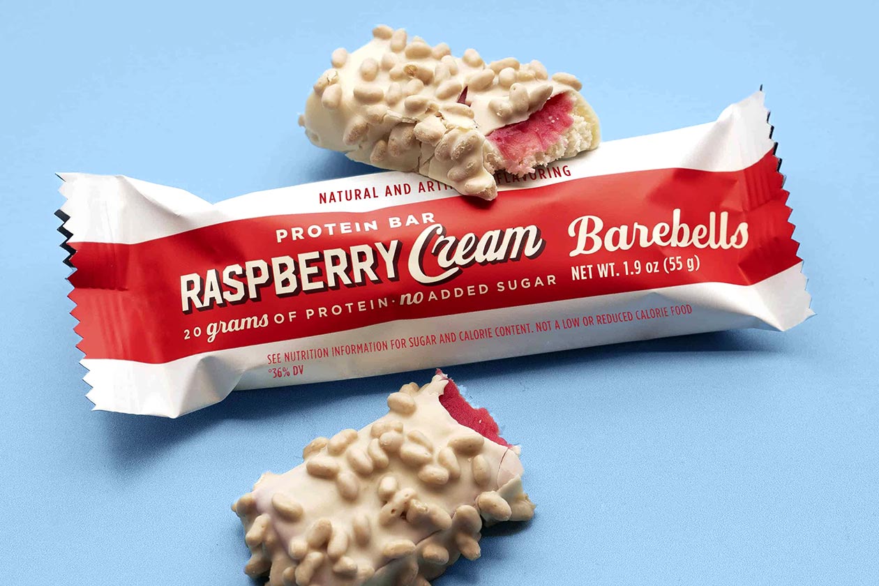 Raspberry Cream Barebells Protein Bar In America