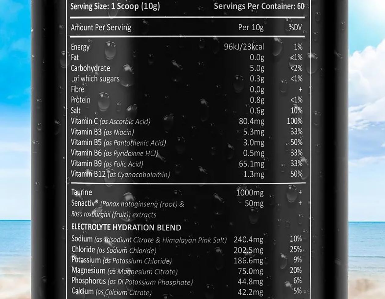 Efectiv Performance Hydration Label