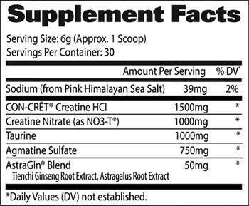 Gat Sport Creatine Hcl Plus Label