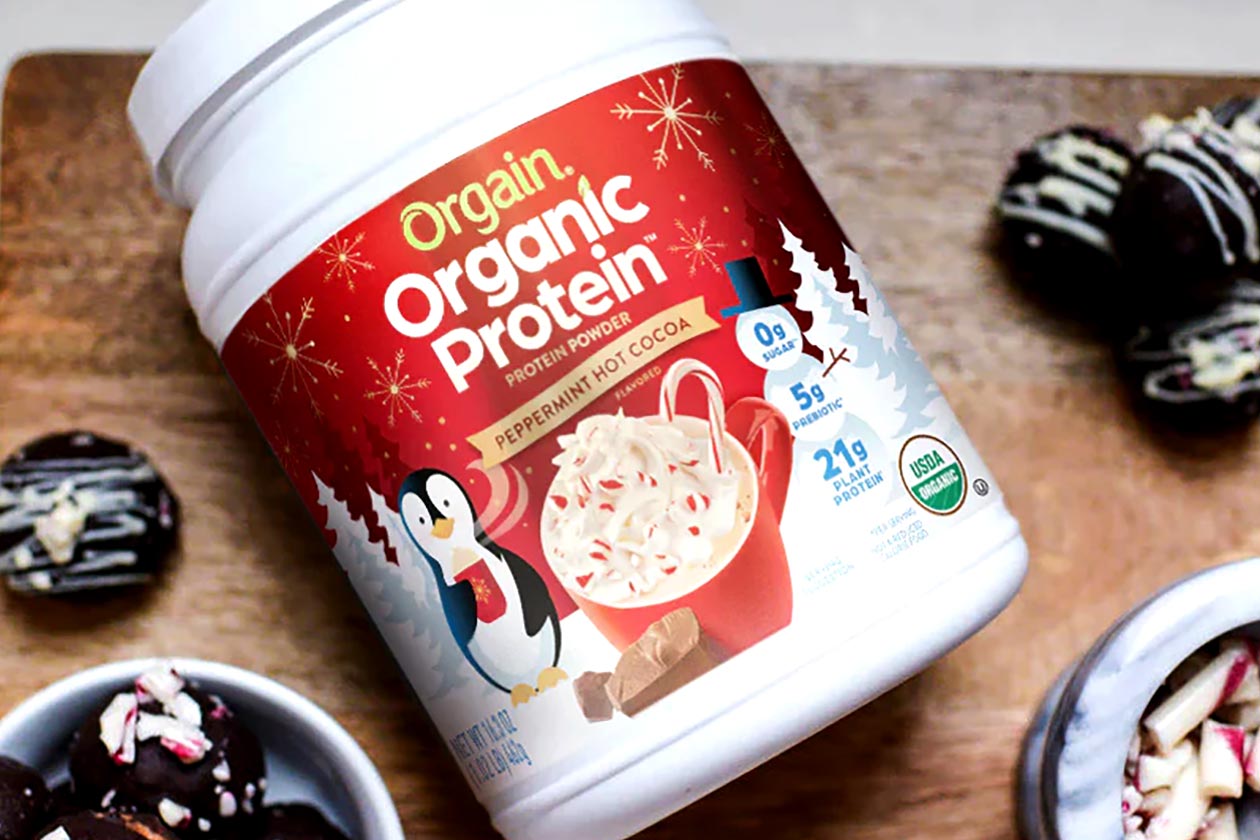 Orgain Peppermint Hot Cocoa Organic Protein
