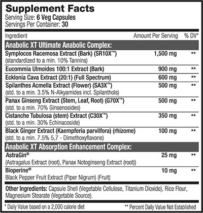 Sns Anabolic Xt Label