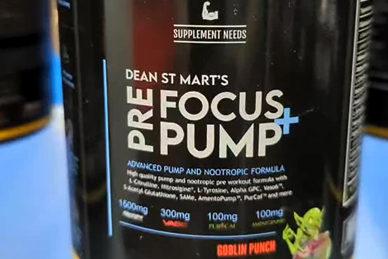 Supplement Needs Goblin Punch Pre Focus Pump