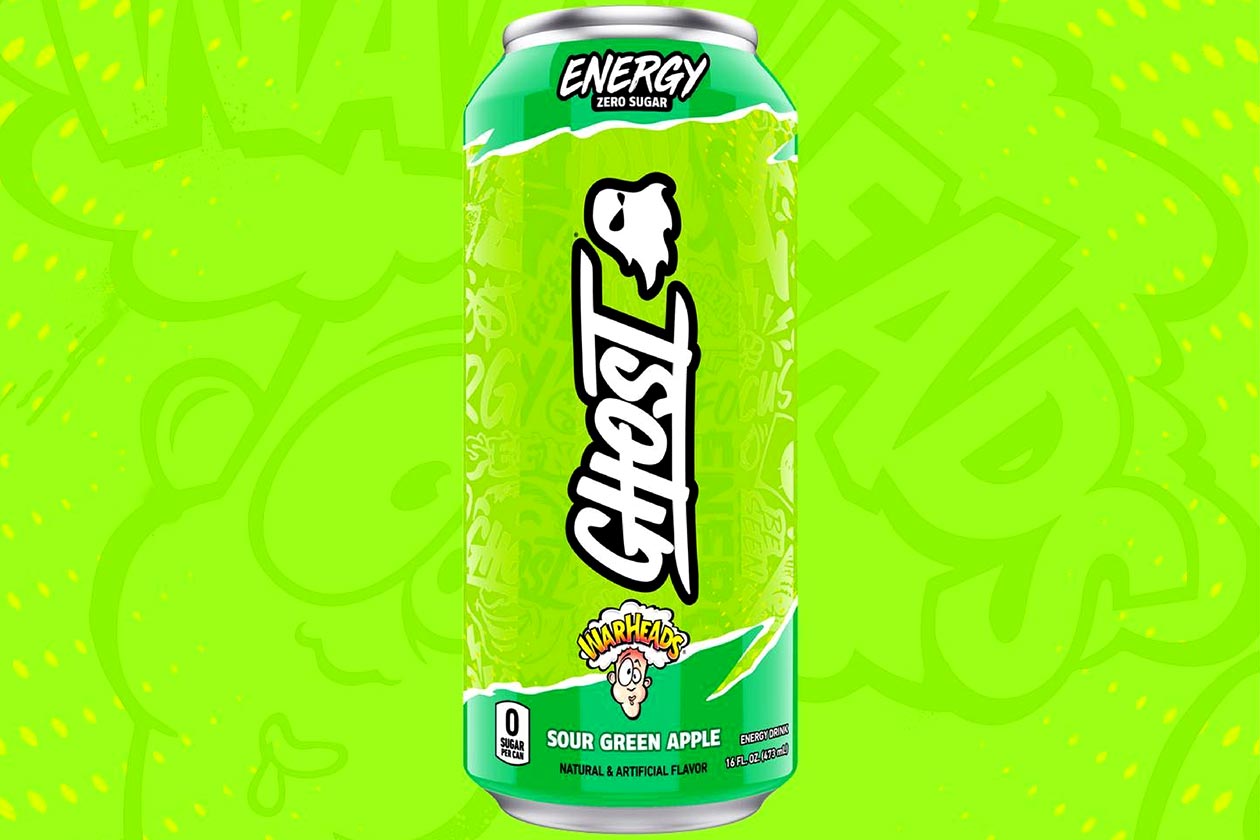 Warheads Sour Green Apple Ghost Energy