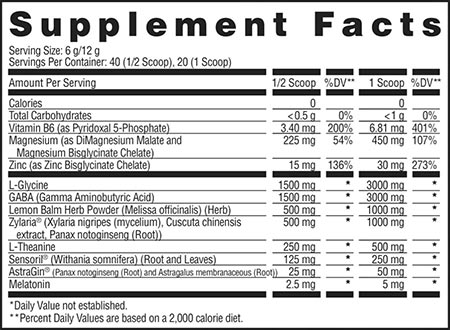 Apollon Nutrition From Dusk Till Dawn Label