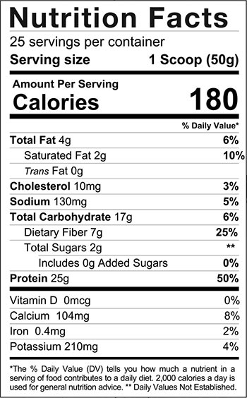 Gaspari Nutrition Quick Meal Label