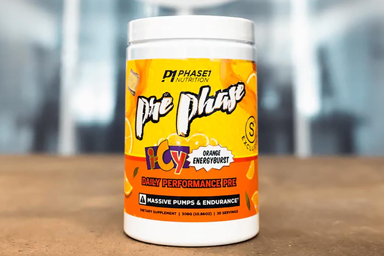 Phase One Nutrition Icy Orange Energy Burst Pre Phase