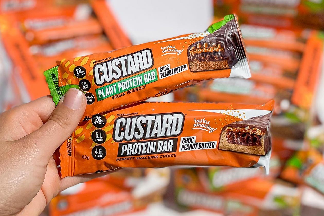 Muscle Nation Chocolate Peanut Butter Custard Protein Bars