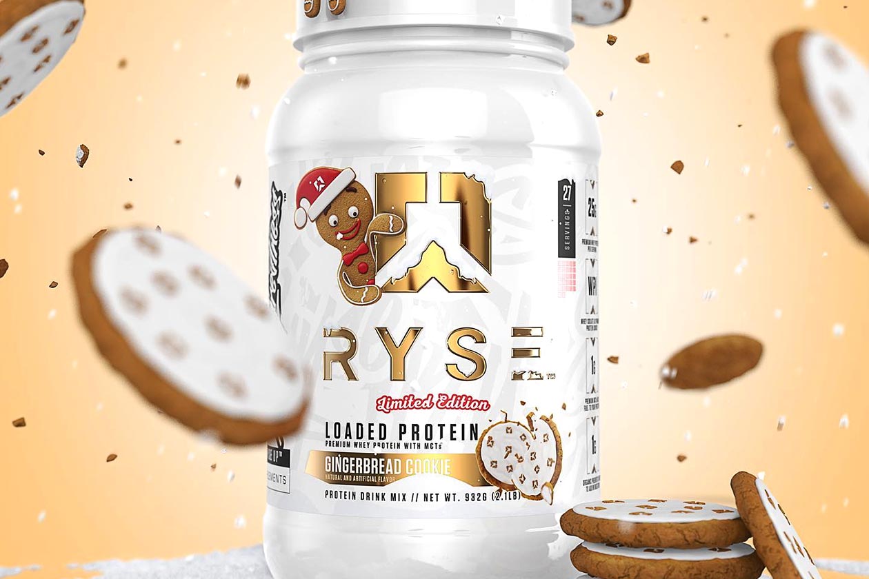 RYSE reveals a limited Gingerbread Cookie Loaded Protein