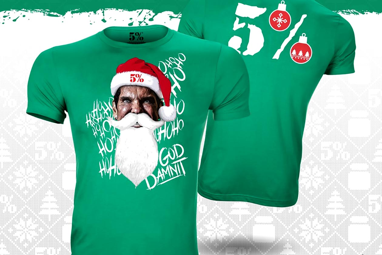 5 Percent Nutrition Christmas Tee