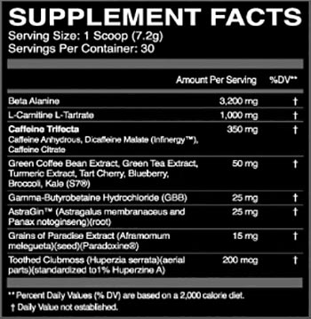 Eflow Nutrition Enrage Burn Label