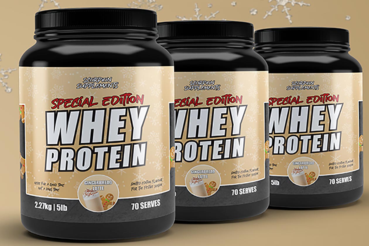 Scorpion Supplements Gingerbread Latte Whey Protein