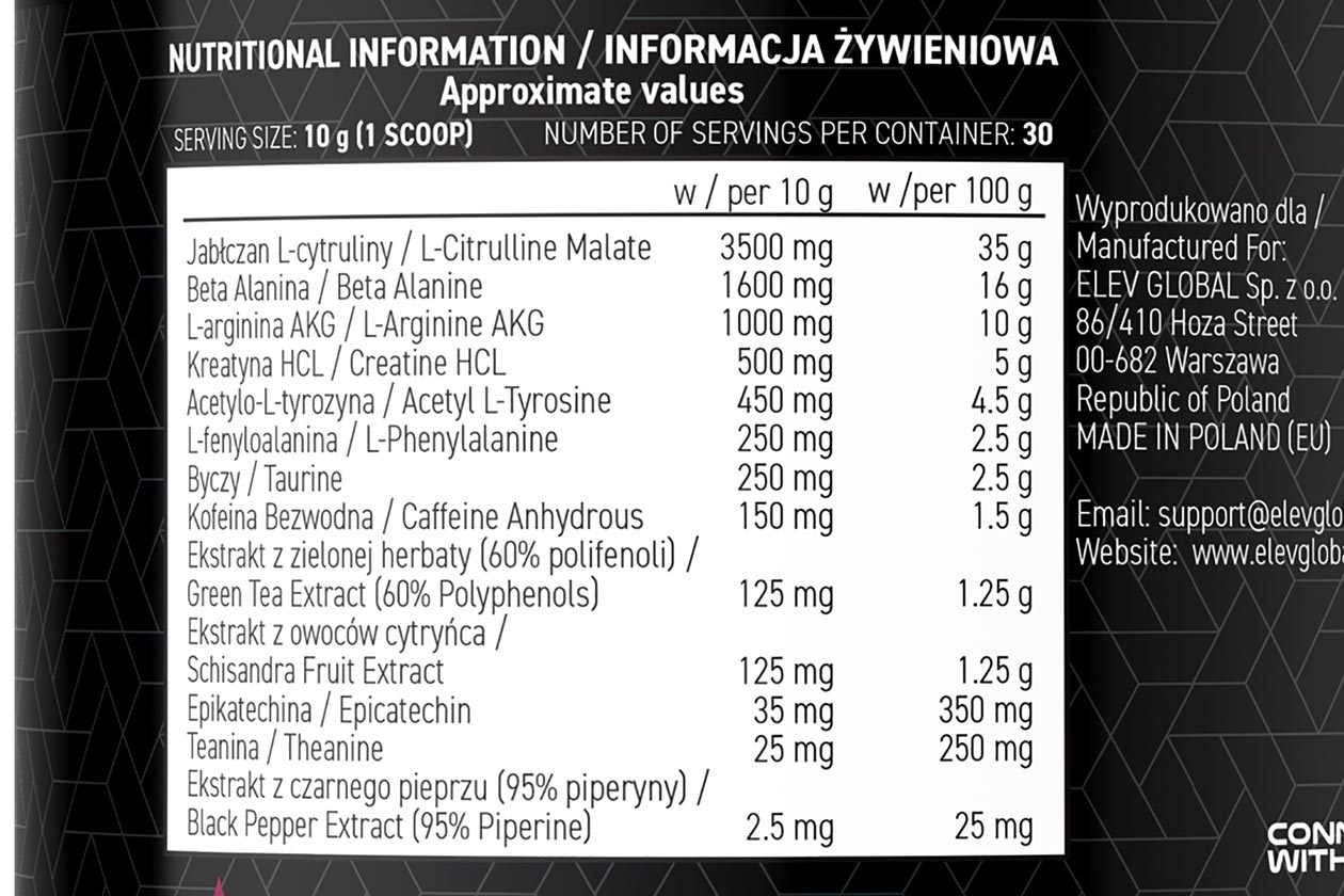 Elev Global Pre Work Label