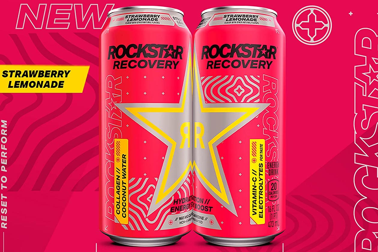  Rockstar Recovery Lemonade Energy Drink, Caffeine and