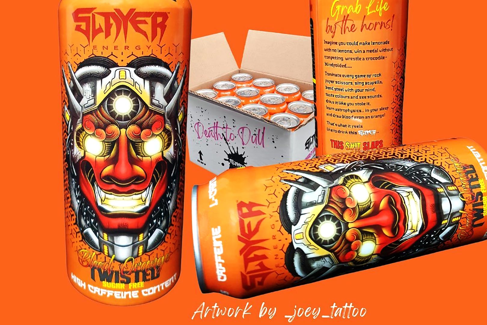 Blood Orange Twisted Slayer Energy Drink