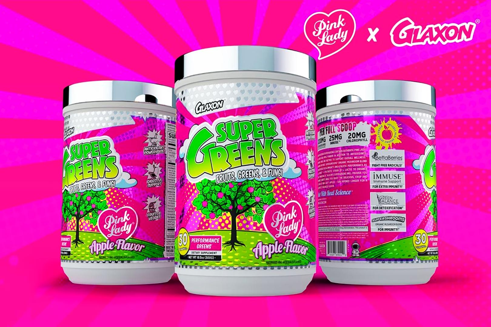 Glaxon Pink Lady Apple Super Greens