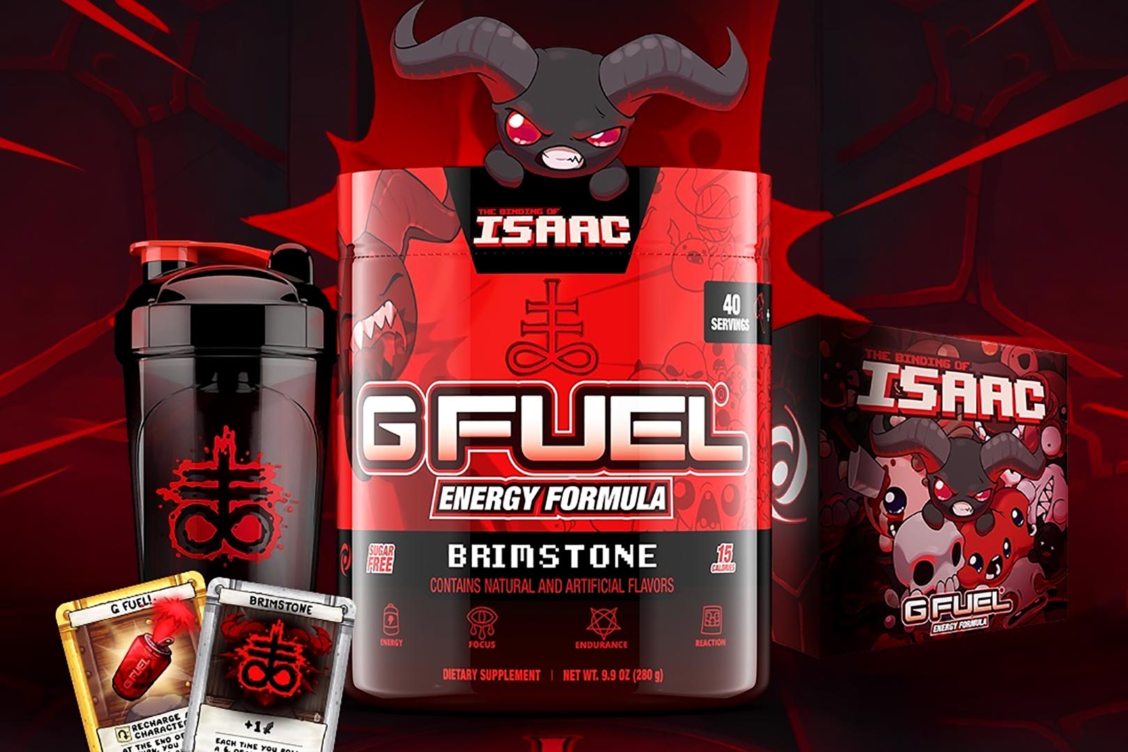 G Fuel X Binding Of Isaac Brimstone